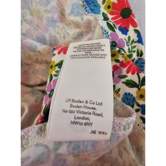 Mini Boden Floral Kids Dress - Multicolor - Picture 12 of 16